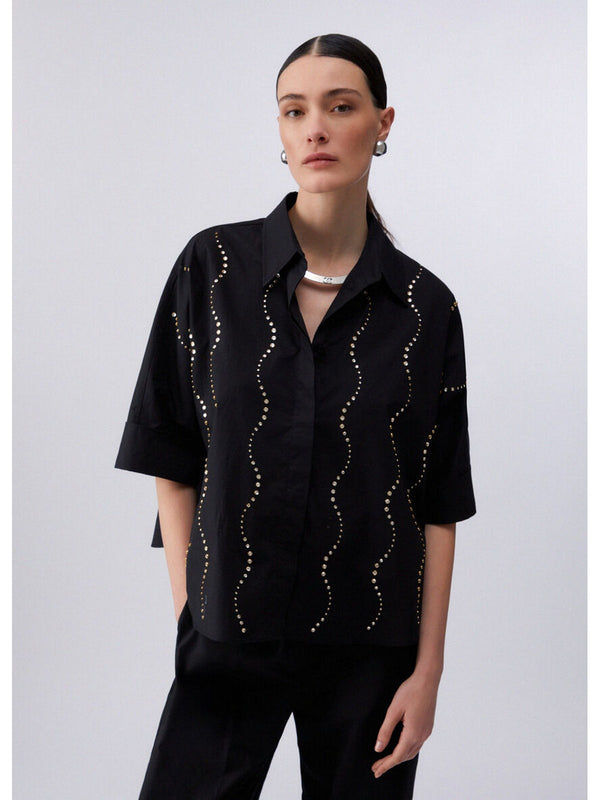 Liu jo Camicia Nero CA6345 TS246-22222