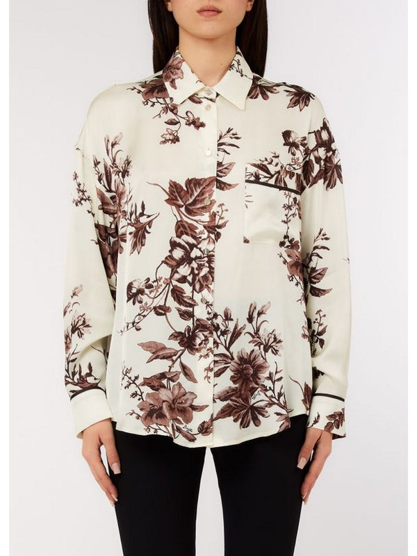 Liu jo Camicia Choco ramage CA6366 TS061-P9654