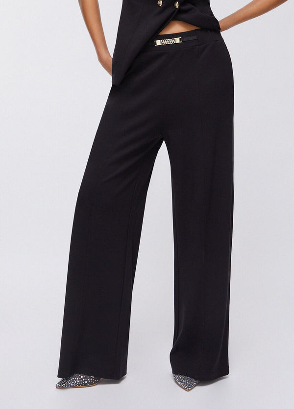 Liu jo Pantalone tessuto Nero TA6026 JS182-22222