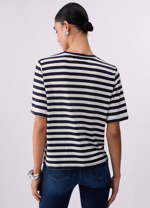 Liu jo T-shirt Wh.milk/nt.blue sky TA6206 JS005-C3882