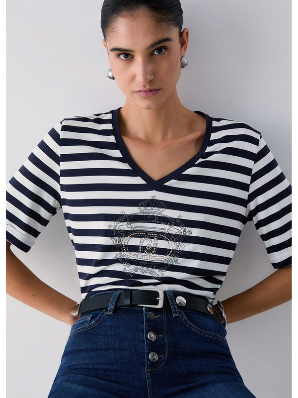 Liu jo T-shirt Wh.milk/nt.blue sky TA6206 JS005-C3882