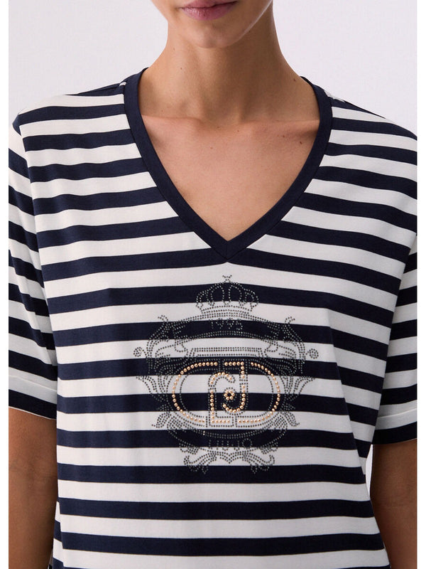 Liu jo T-shirt Wh.milk/nt.blue sky TA6206 JS005-C3882