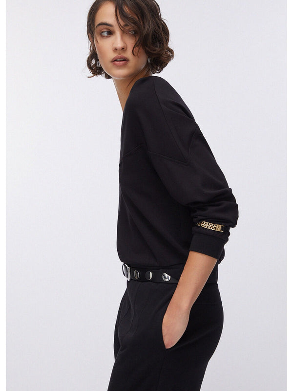 Liu jo Felpa con dettagli chain TA6242 JS182-22222
