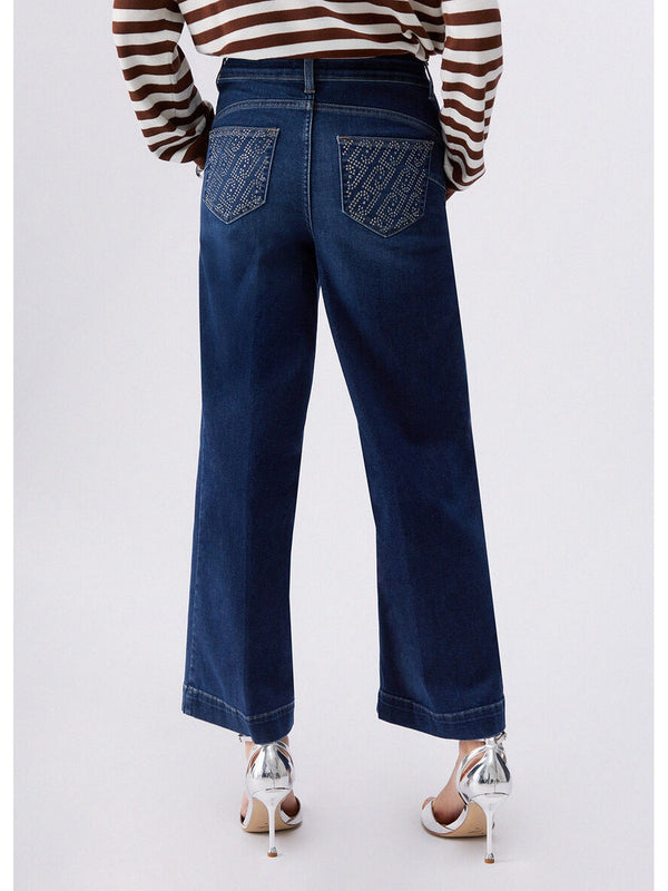 Liu jo Jeans flare con strass UA6078 D0305-78966