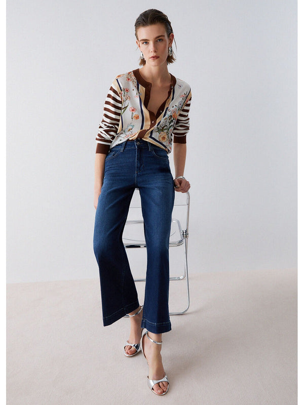 Liu jo Jeans flare con strass UA6078 D0305-78966
