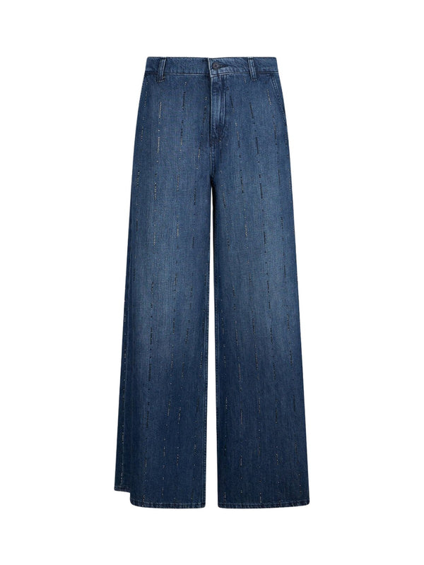 Liu jo Jeans flare con strass UA6108 D0315-78033