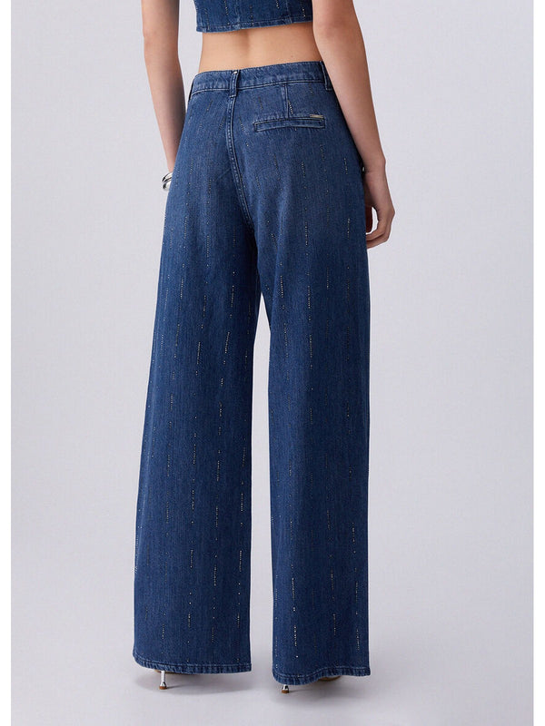 Liu jo Jeans flare con strass UA6108 D0315-78033
