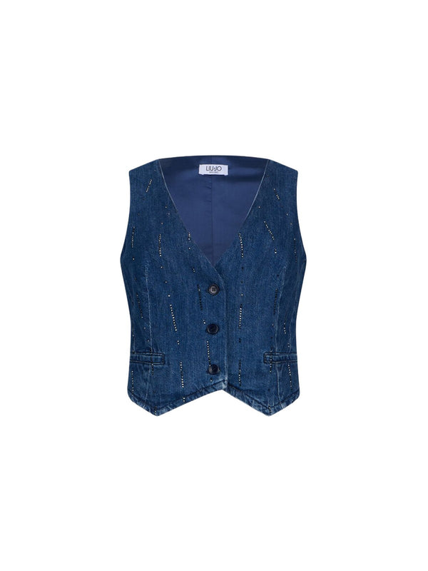 Liu jo Gilet Den.Blue starry wash UA6188 D0315-78033