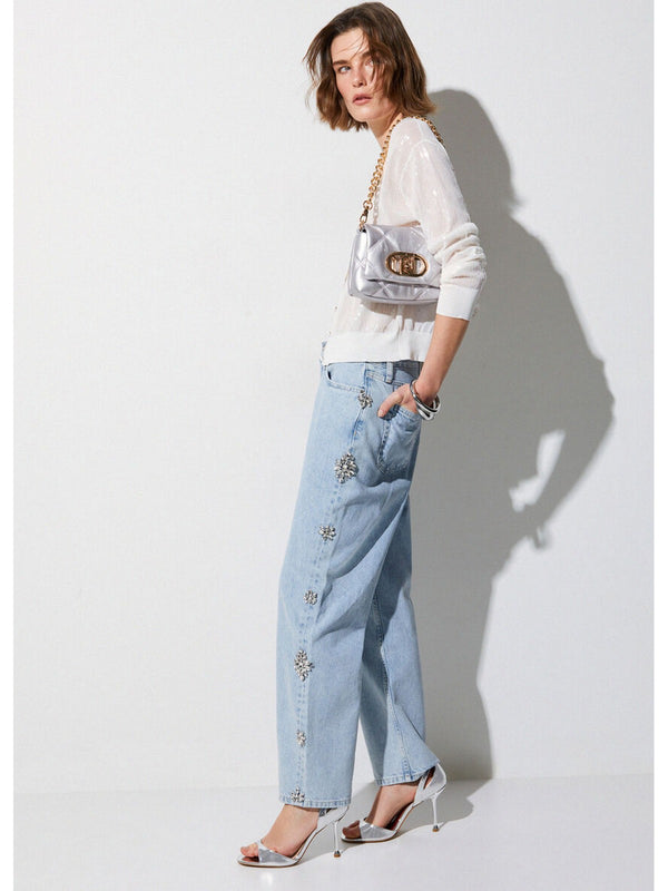 Liu jo Pantalone denim Den.Blue stbl record UA6196 D4854-79019
