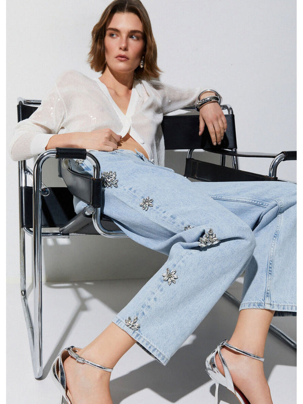 Liu jo Pantalone denim Den.Blue stbl record UA6196 D4854-79019