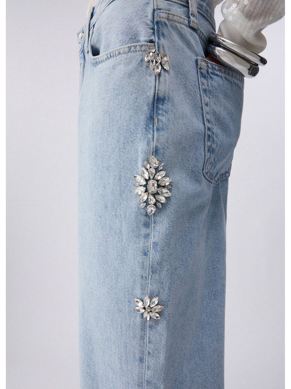 Liu jo Pantalone denim Den.Blue stbl record UA6196 D4854-79019