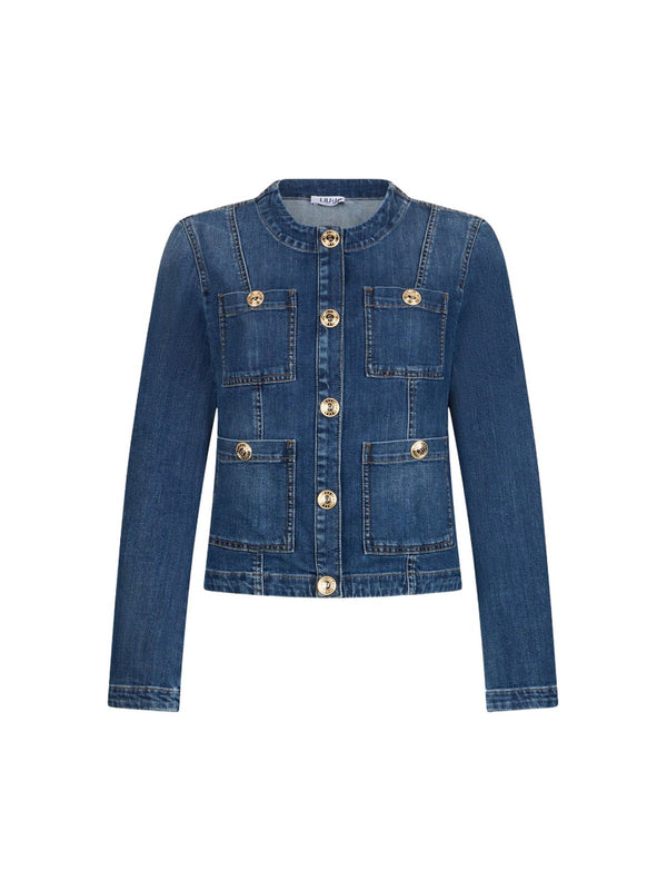 Liu jo Giubbotto Den.Blue dk.buttons UA6260 D0275-78988