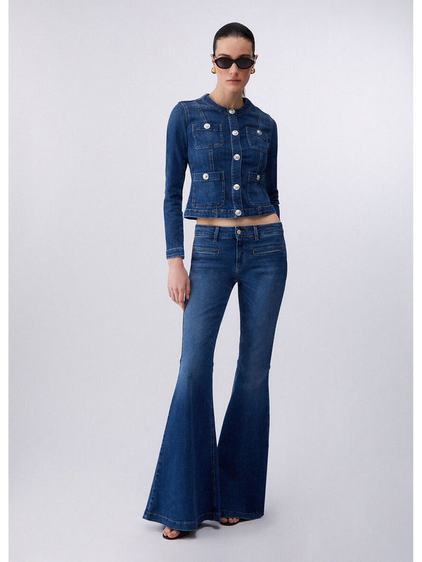 Liu jo Giubbotto Den.Blue dk.buttons UA6260 D0275-78988