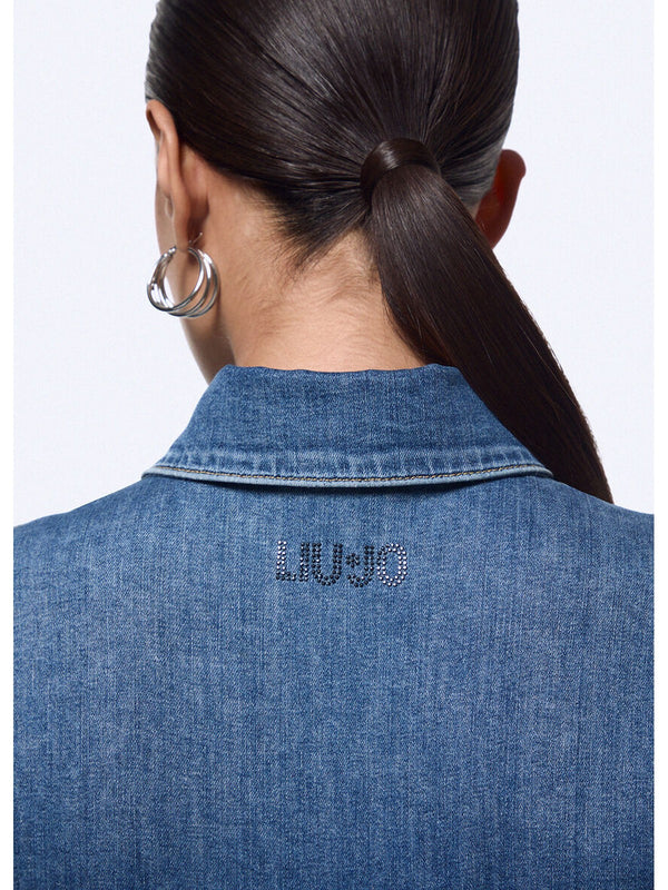 Liu jo Camicia Den.md.Blue intrecci UA6507 D0399-79157