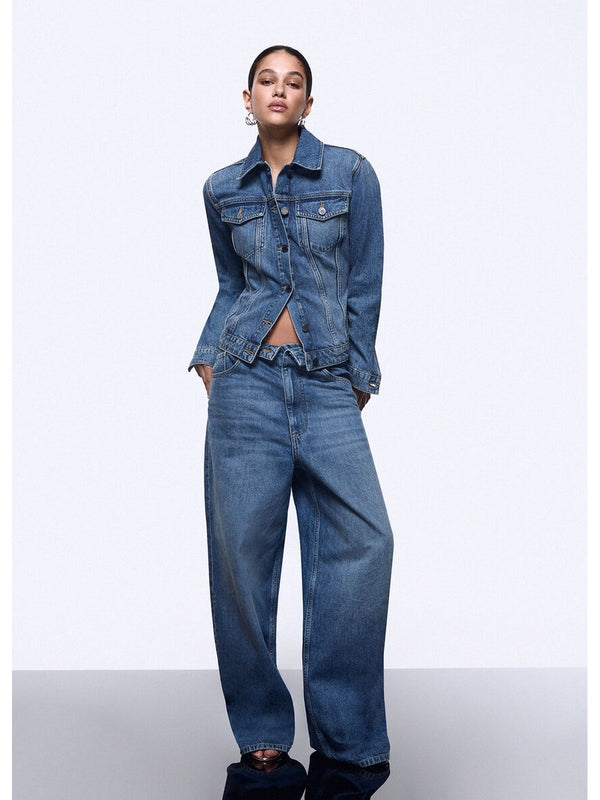 Liu jo Giubbotto Den.md.Blue intrecci UA6511 D0400-79157