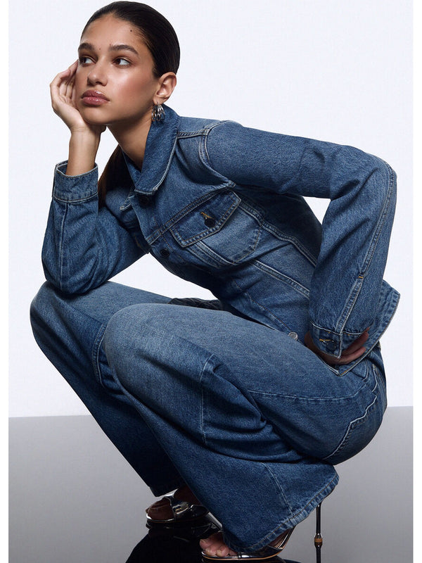 Liu jo Giubbotto Den.md.Blue intrecci UA6511 D0400-79157