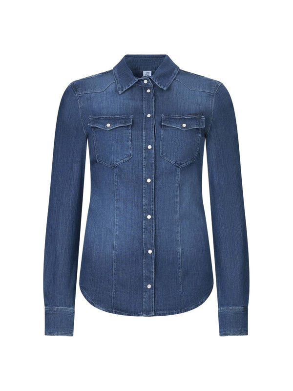 Liu jo Camicia Den.Blue sing wash UXX046 D4051-77917