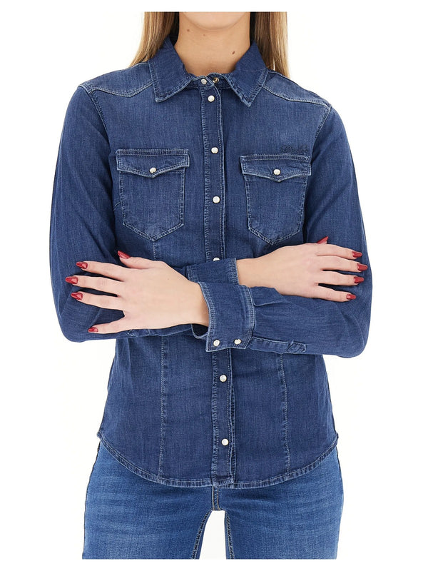 Liu jo Camicia Den.Blue sing wash UXX046 D4051-77917