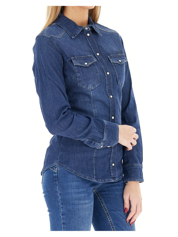 Liu jo Camicia Den.Blue sing wash UXX046 D4051-77917