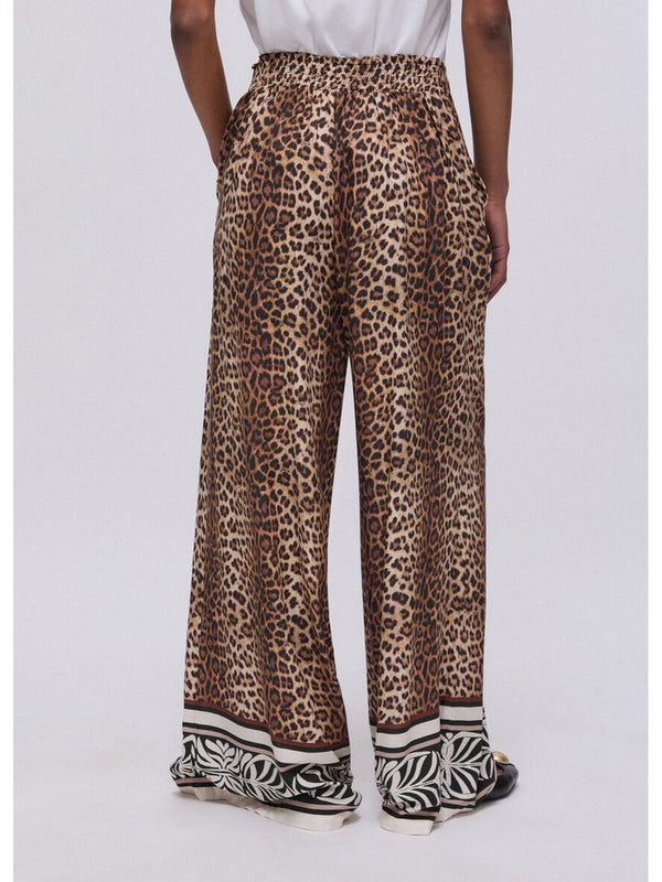 Liu jo Pantalone tessuto Animalier VA6052 TS123-V9789