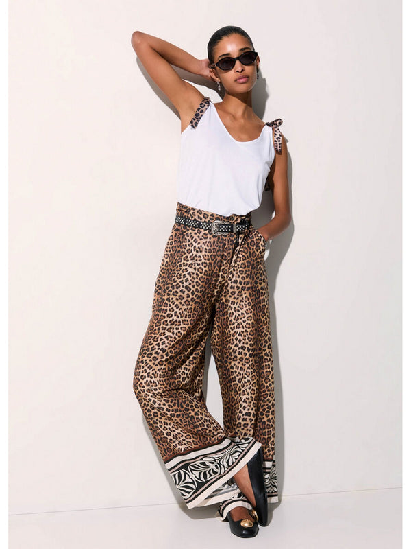 Liu jo Pantalone tessuto Animalier VA6052 TS123-V9789