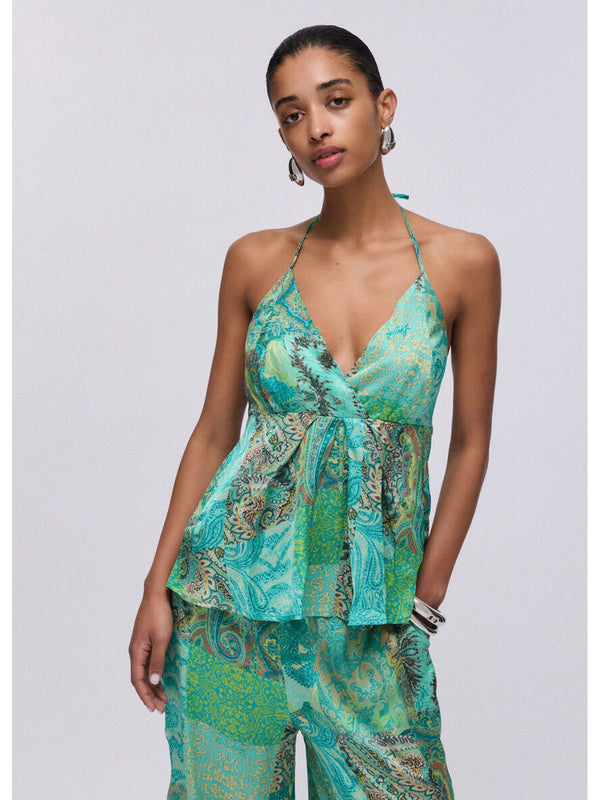 Liu jo Top/Canotta Cachem.water green VA6115 TS124-P9269