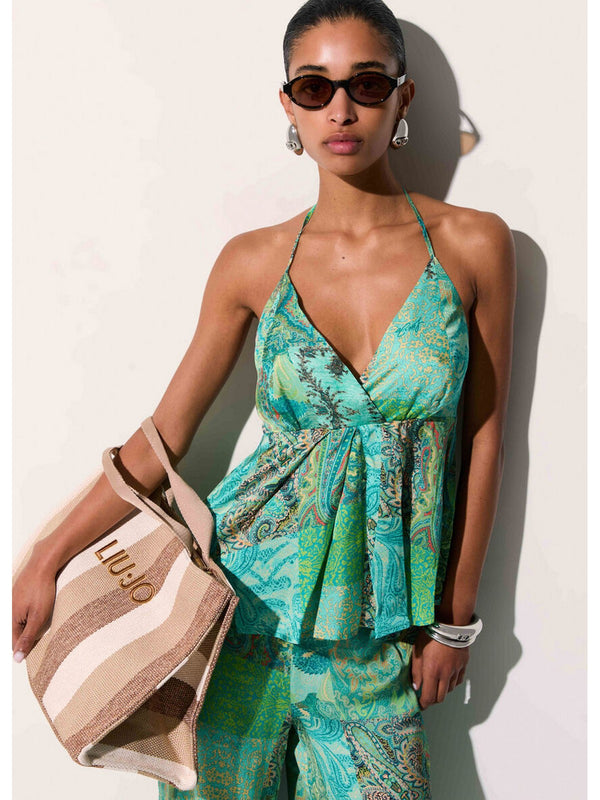 Liu jo Top/Canotta Cachem.water green VA6115 TS124-P9269