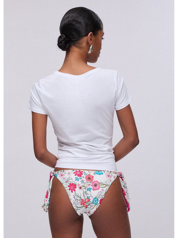 Liu jo T-shirt Bianco/flowers VA6169 JS003-Q9136