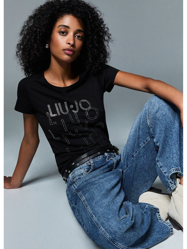 Liu jo T-shirt Nero/degrade VA6171 JS003-T9503