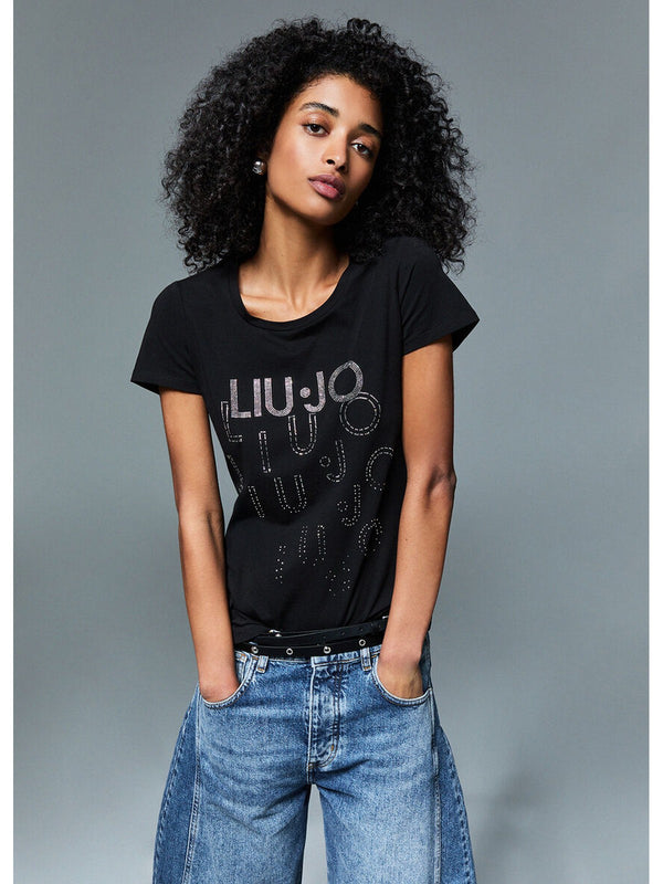 Liu jo T-shirt Nero/degrade VA6171 JS003-T9503