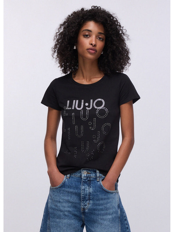 Liu jo T-shirt Nero/degrade VA6171 JS003-T9503