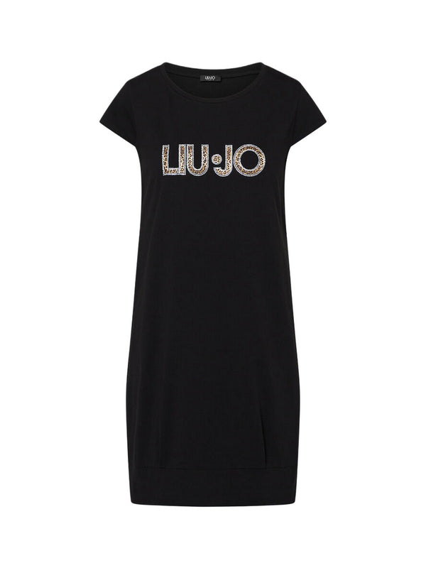 Liu jo Abito Nero/animalier VA6212 JS003-Y9908
