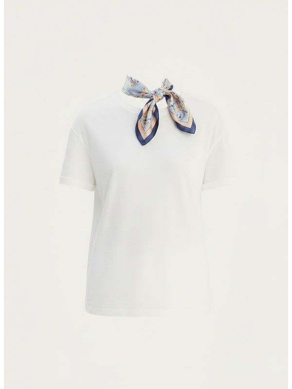 Liu jo T-shirt Bco/lt.blu botanic WA6189 J6308-P9555