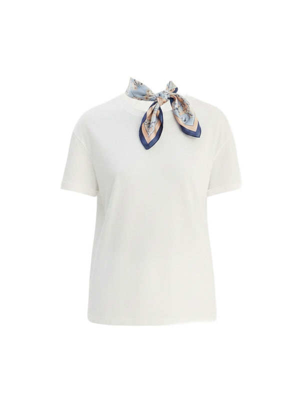 Liu jo T-shirt Bco/lt.blu botanic WA6189 J6308-P9555