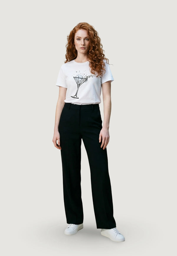 Liu jo T-shirt Bco milkshake LJ WA6237 JS923-P9331