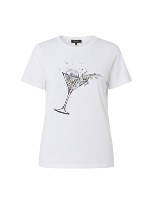 Liu jo T-shirt Bco drink LJ WA6237 JS923-P9332