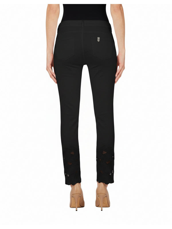 Liu jo Pantalone tessuto Nero ric.flowers WA6260 T367A-P9254
