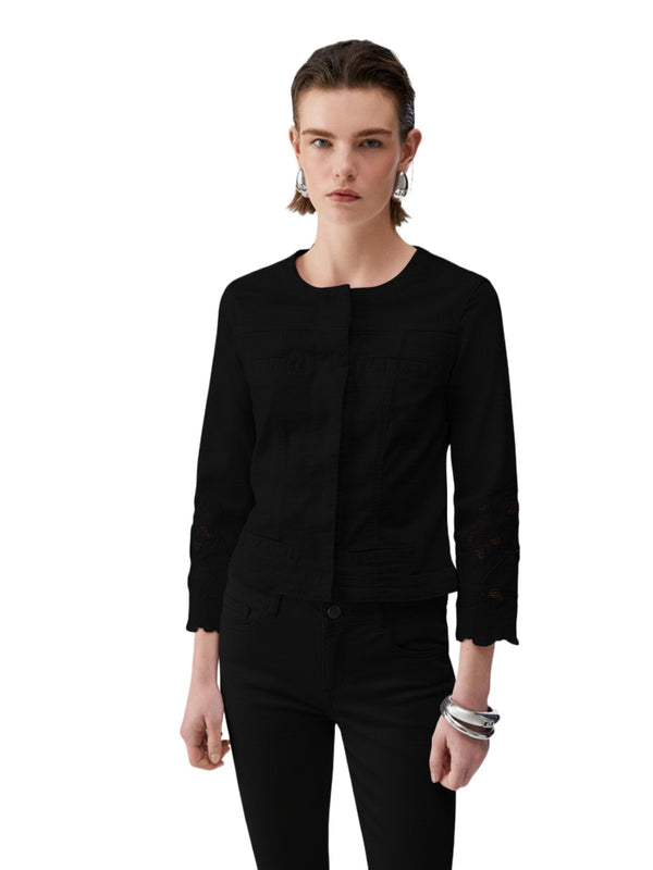 Liu jo Giubbotto Nero ric.flowers WA6262 T367A-P9254