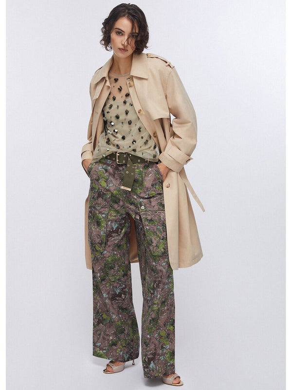 Liu jo Top/Canotta Dk.olive embroiderie WA6310 J3860-P9240