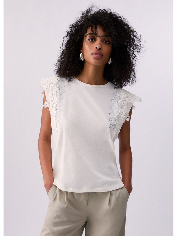 Liu jo T-shirt Bianco lana WA6311 J3885-10701