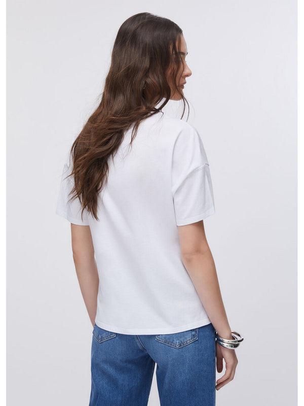 Liu jo T-shirt Bianco dudes LiuJo WA6331 JS904-P9272