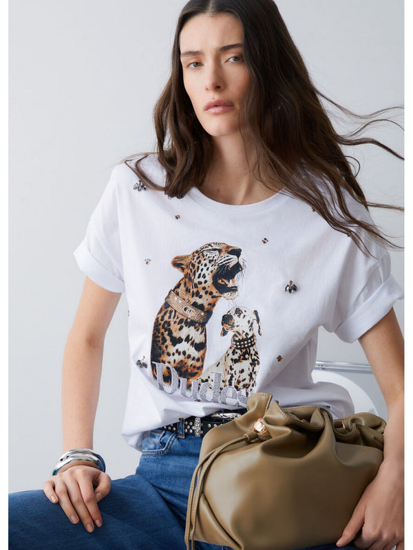 Liu jo T-shirt Bianco dudes LiuJo WA6331 JS904-P9272
