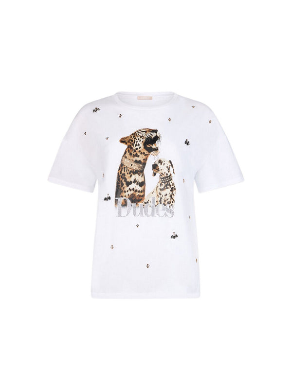 Liu jo T-shirt Bianco dudes LiuJo WA6331 JS904-P9272