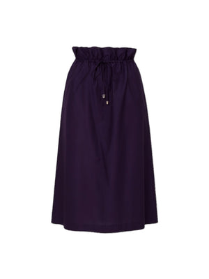 Liu Jo Gonna Midi Donna Nera in Cotone WA6353 T4853-22222