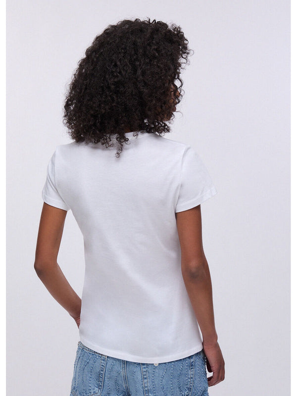 Liu jo T-shirt Bco LiuJo foulard bl WA6493 JS923-P9604