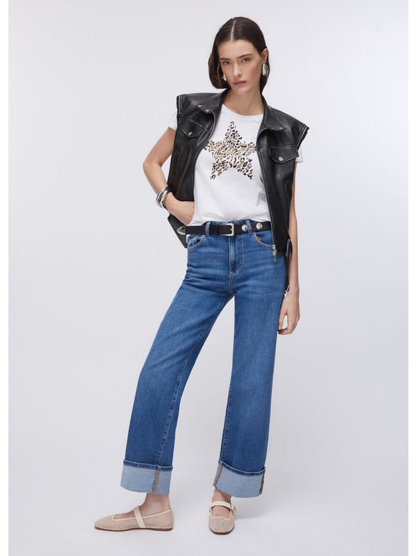 Liu jo T-shirt Bco/LiuJo star anima WA6493 JS923-P9656