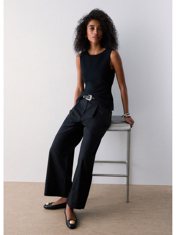 Liu jo Pantalone tessuto Nero WA6498 T4853-22222