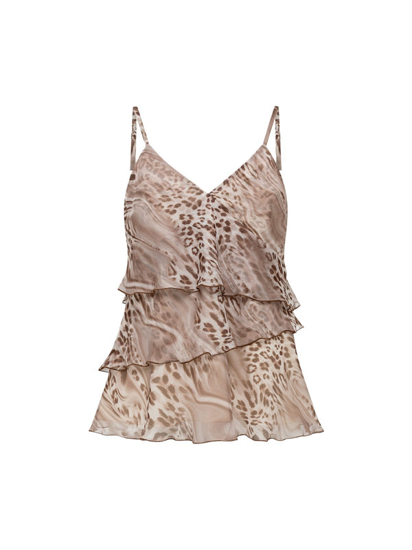 Blugirl Top/Canotta Melted leopard RA6089TS121-P9371