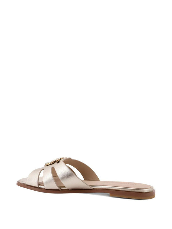 MILLY 04 - SLIPPER LAMINATED NAPPA PLATINUM
