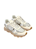 ZOE 18A - SNEAKER CALF LEATHER/MESH/MIRROR CORDA/LIGHT GOLD
